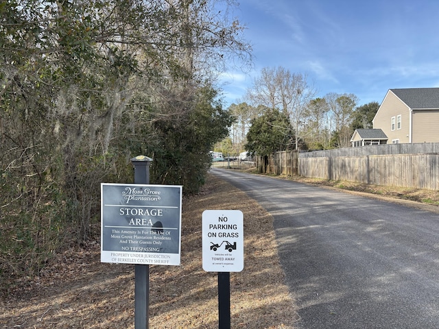 view of road