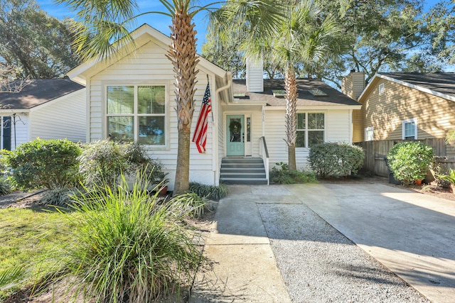 view of bungalow-style home