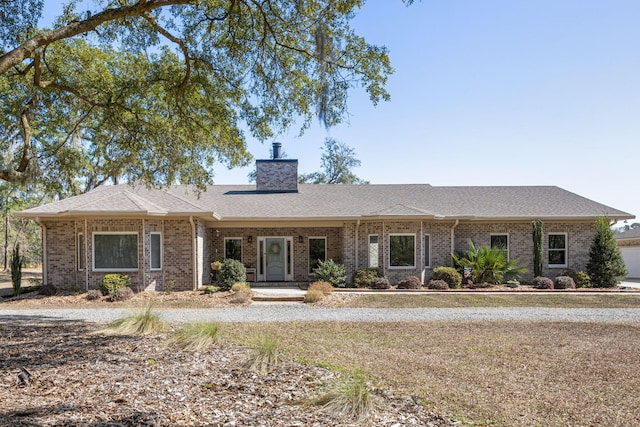 view of ranch-style home