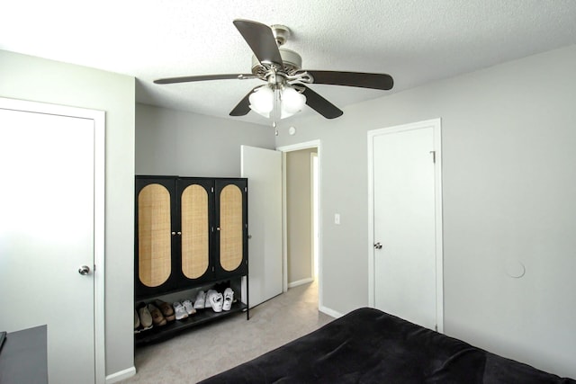 104 Queens Ct, Summerville, SC 29485 - bedroom with carpet, ceiling fan, and a textured ceiling