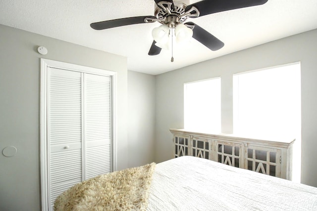104 Queens Ct, Summerville, SC 29485 - bedroom with a closet and a ceiling fan