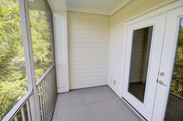 view of balcony