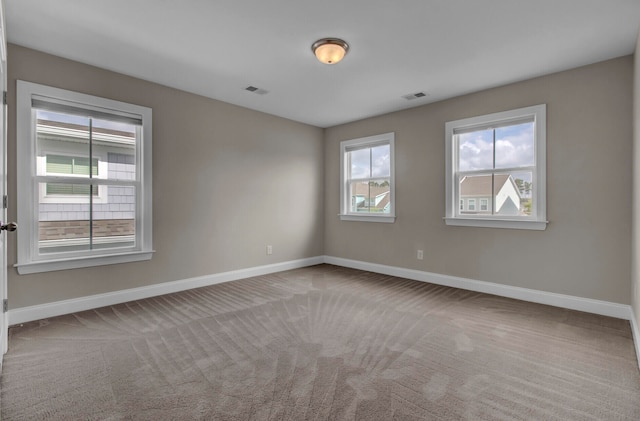 view of carpeted empty room