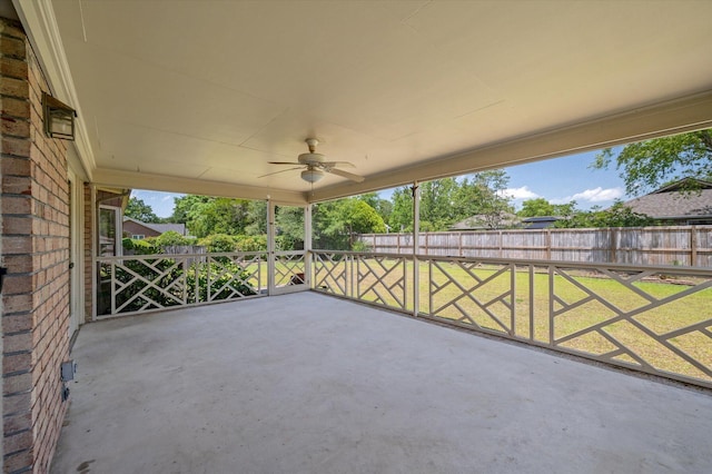 2912 Doncaster Dr, Charleston, SC 29414 - view of patio with ceiling fan