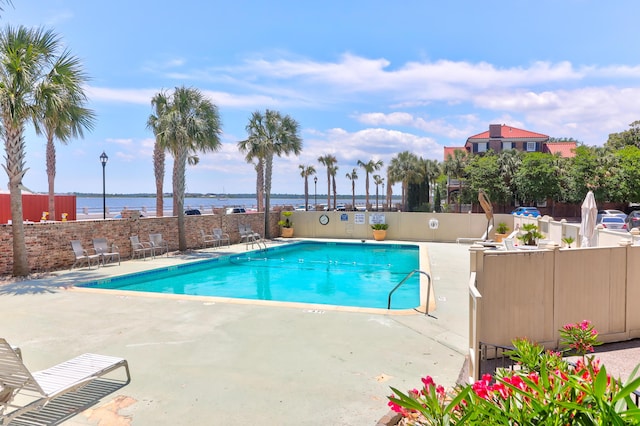 1 King Unit 702, Charleston, SC 29401 - community pool featuring a patio and a water view