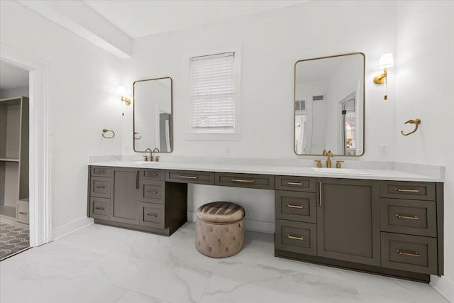 bathroom with vanity