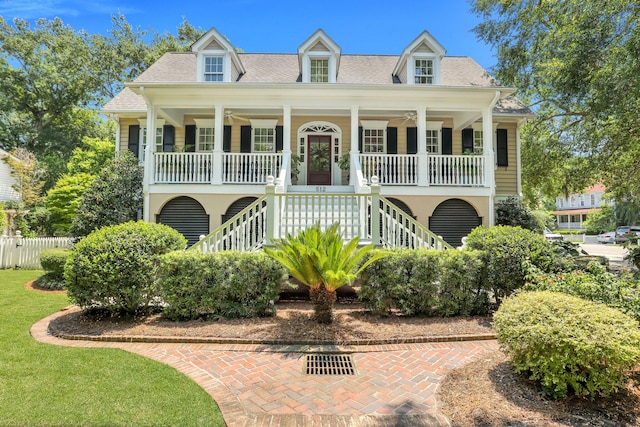 cape cod house with covered porch