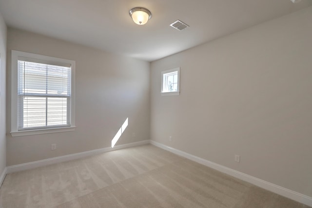 view of carpeted empty room