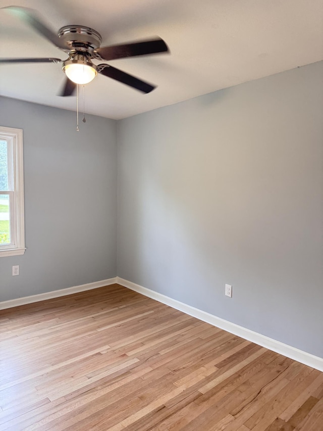 105 Dandridge Rd, Walterboro, SC 29488 - spare room with ceiling fan, light wood finished floors, and baseboards