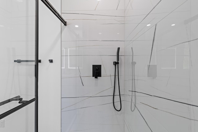 1917 Jason St, North Charleston, SC 29406 - bathroom featuring a marble finish shower
