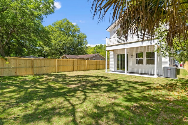 1917 Jason St, North Charleston, SC 29406 - view of yard with central AC unit and fence private yard