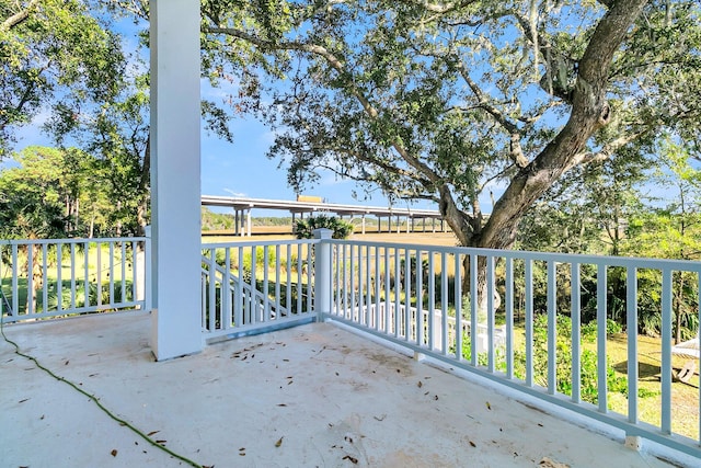 view of balcony