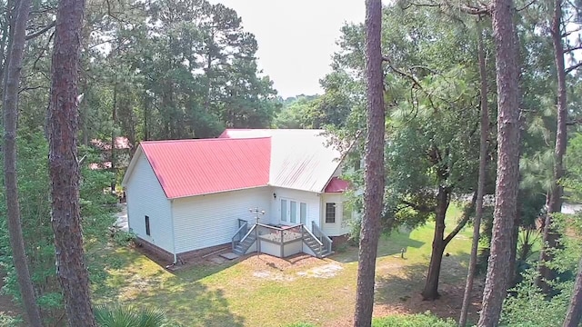 236 Chamblee Rd, Walterboro, SC 29488 - view of front of property with metal roof and a front lawn