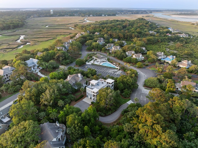 2213 Rolling Dune Rd, Seabrook Island, SC 29455 - aerial overview of property's location with nearby suburban area
