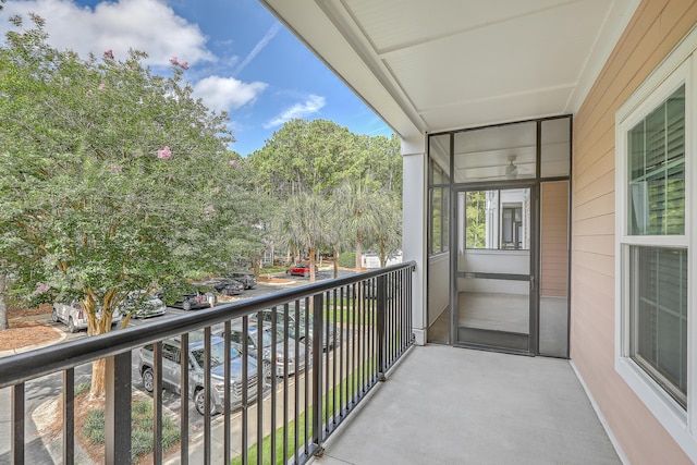 view of balcony