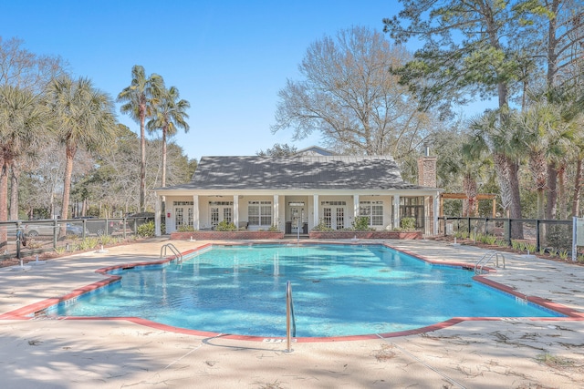 view of pool with a patio