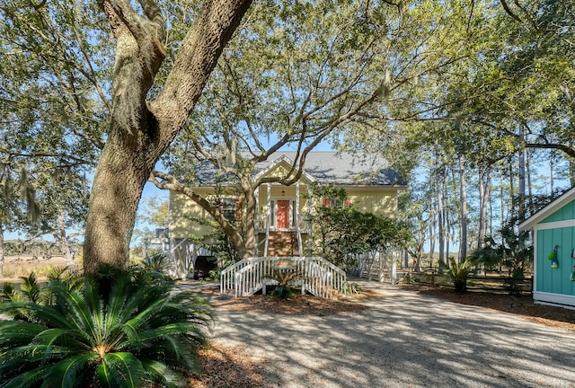 view of front of home