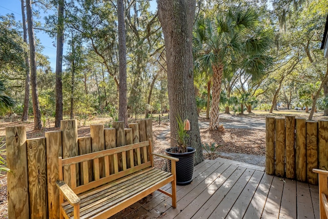 view of deck