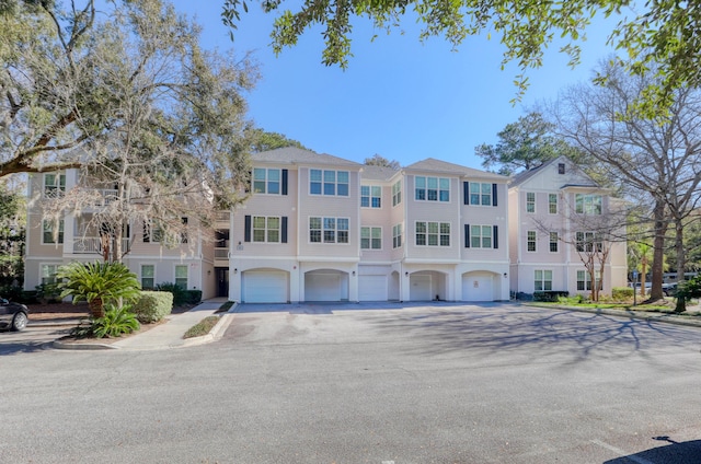 view of property with an attached garage