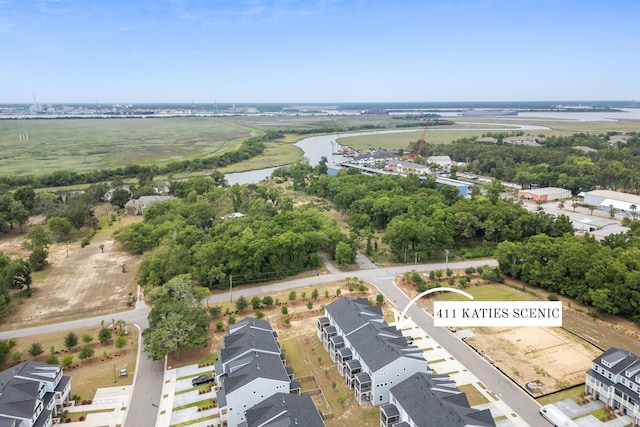 411 Katies Scenic Ct, Wando, SC 29492 - drone / aerial view of a nearby body of water and a tree filled landscape