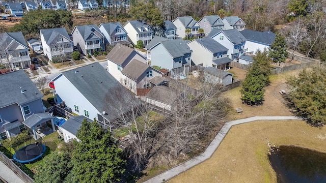 drone / aerial view featuring a residential view