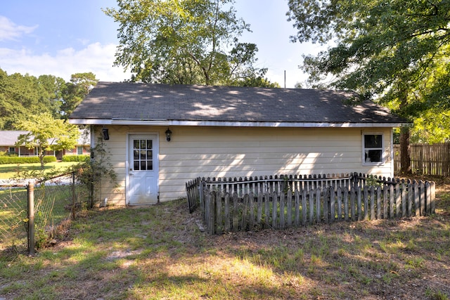 view of rear view of property