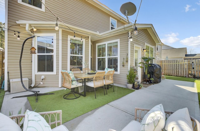 view of patio / terrace featuring grilling area