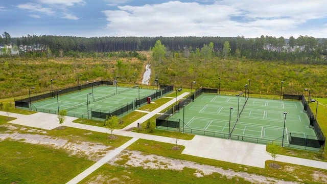 view of tennis court