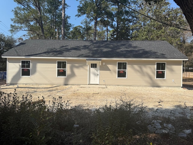 view of rear view of property