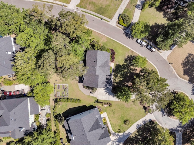 aerial perspective of suburban area