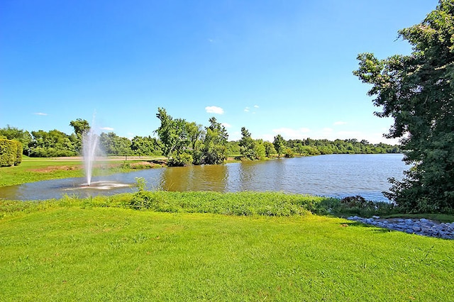 view of water feature