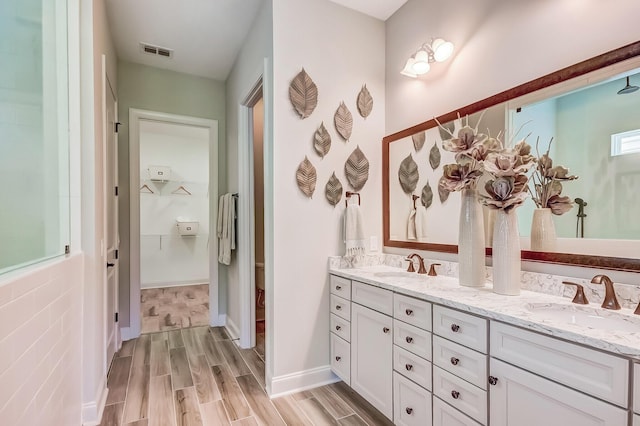 120 Magnolia House Dr, Summerville, SC 29486 - bathroom featuring double vanity and wood finished floors