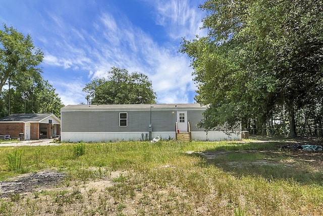 view of back of property