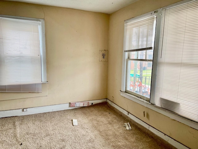 view of carpeted empty room