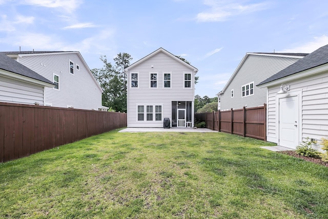 back of property featuring a patio