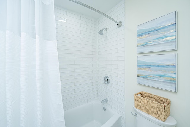 3002 Waterway Blvd, Isle Of Palms, SC 29451 - full bathroom featuring toilet and shower / bathtub combination with curtain