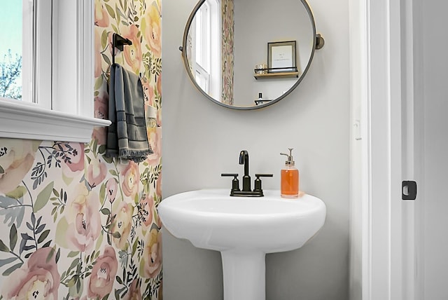 bathroom with a sink