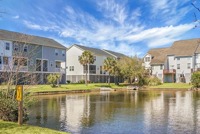 water view with a residential view