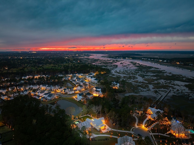 3894 Sawyers Island Dr, Mount Pleasant, SC 29466 - birds eye view of property featuring a water view