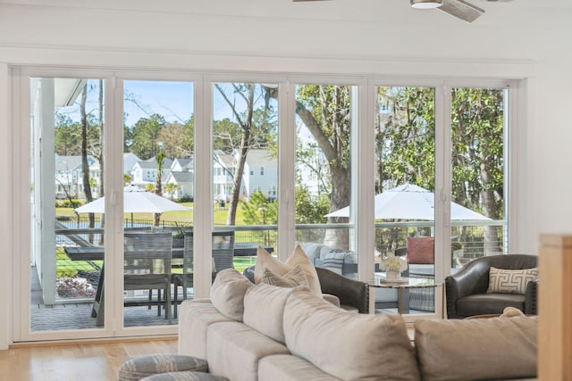 3894 Sawyers Island Dr, Mount Pleasant, SC 29466 - sunroom with wood finished floors