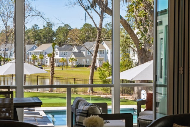 3894 Sawyers Island Dr, Mount Pleasant, SC 29466 - sunroom with a residential view