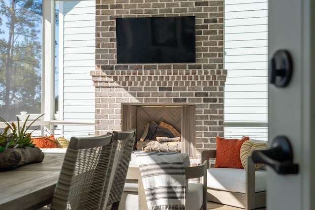 3894 Sawyers Island Dr, Mount Pleasant, SC 29466 - exterior details with a fireplace