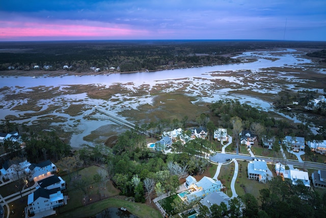 3894 Sawyers Island Dr, Mount Pleasant, SC 29466 - birds eye view of property with a water view