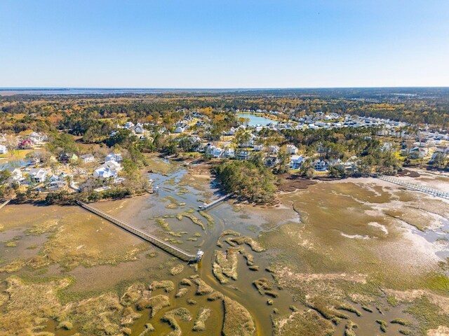 3894 Sawyers Island Dr, Mount Pleasant, SC 29466 - birds eye view of property with a water view