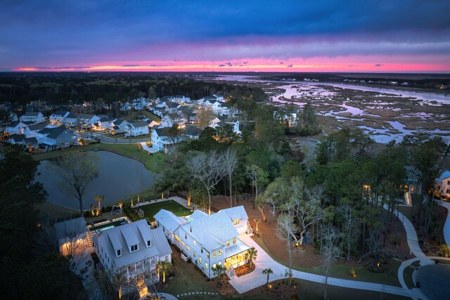 3894 Sawyers Island Dr, Mount Pleasant, SC 29466 - bird's eye view featuring a water view