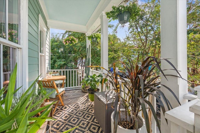 view of sunroom