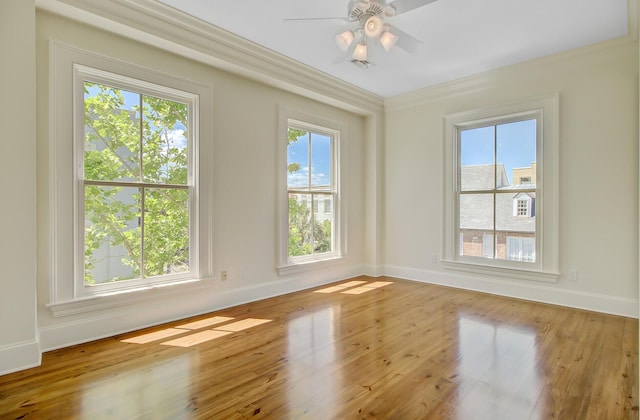 1 Vendue Range Range Unit I, Charleston, SC 29401 - unfurnished room featuring wood finished floors, crown molding, baseboards, and ceiling fan