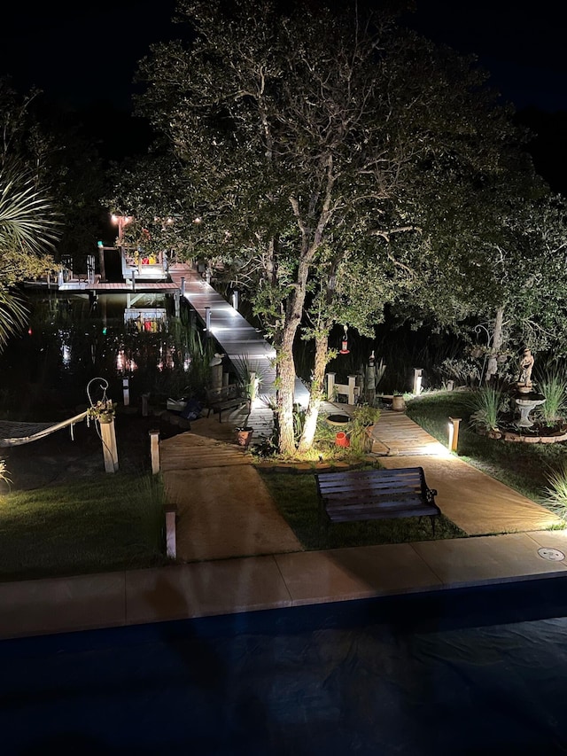 view of community