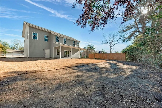 view of rear view of property