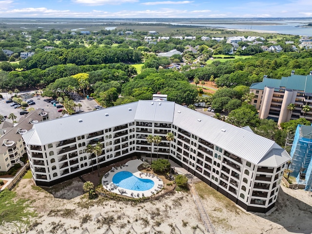9002 Palmetto Dr Unit 420, Isle Of Palms, SC 29451 - bird's eye view of a large body of water and a pool